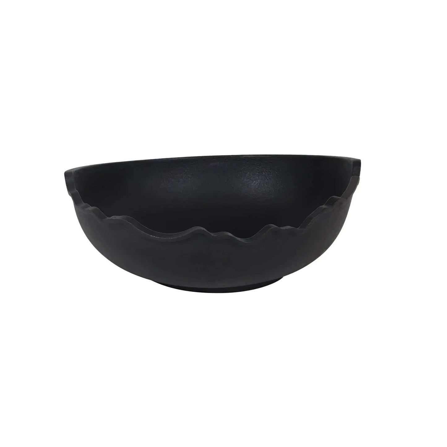 Molten cast Iron Large Bowl Dinner plate steak meat stew rice Fruit bowl 23x9cm