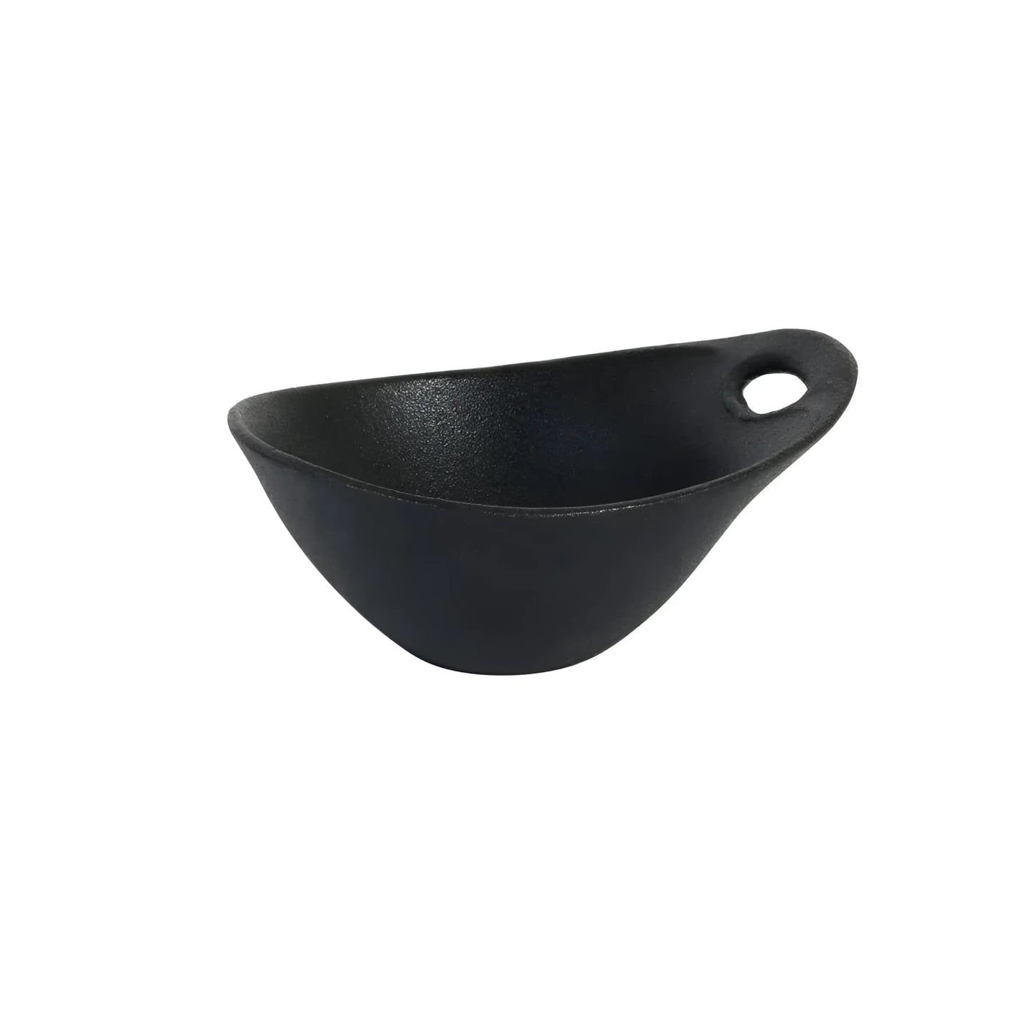 Molten Cast Iron Perpignan black bowl 15x12x6.5cm Viejo Valle