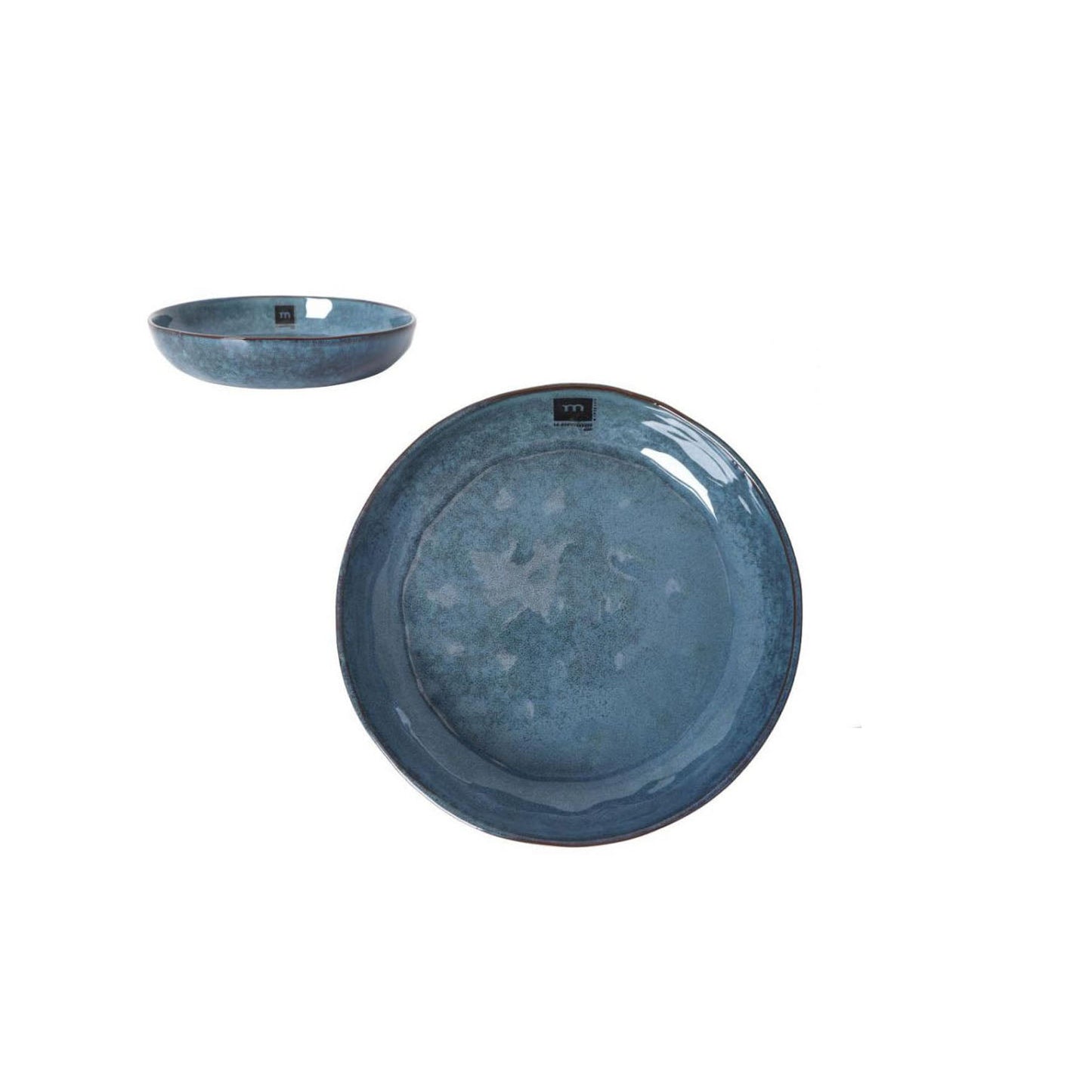 Morell 21x4cm Pasta Bowl Blue Irregular shape Stoneware