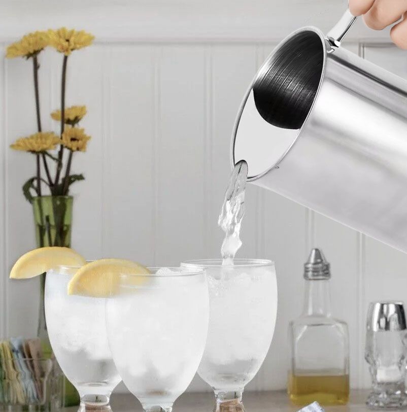 My Bar Water Jar pitcher 1.4L serving Drinks Stainless Steel Metal drinks dispenser