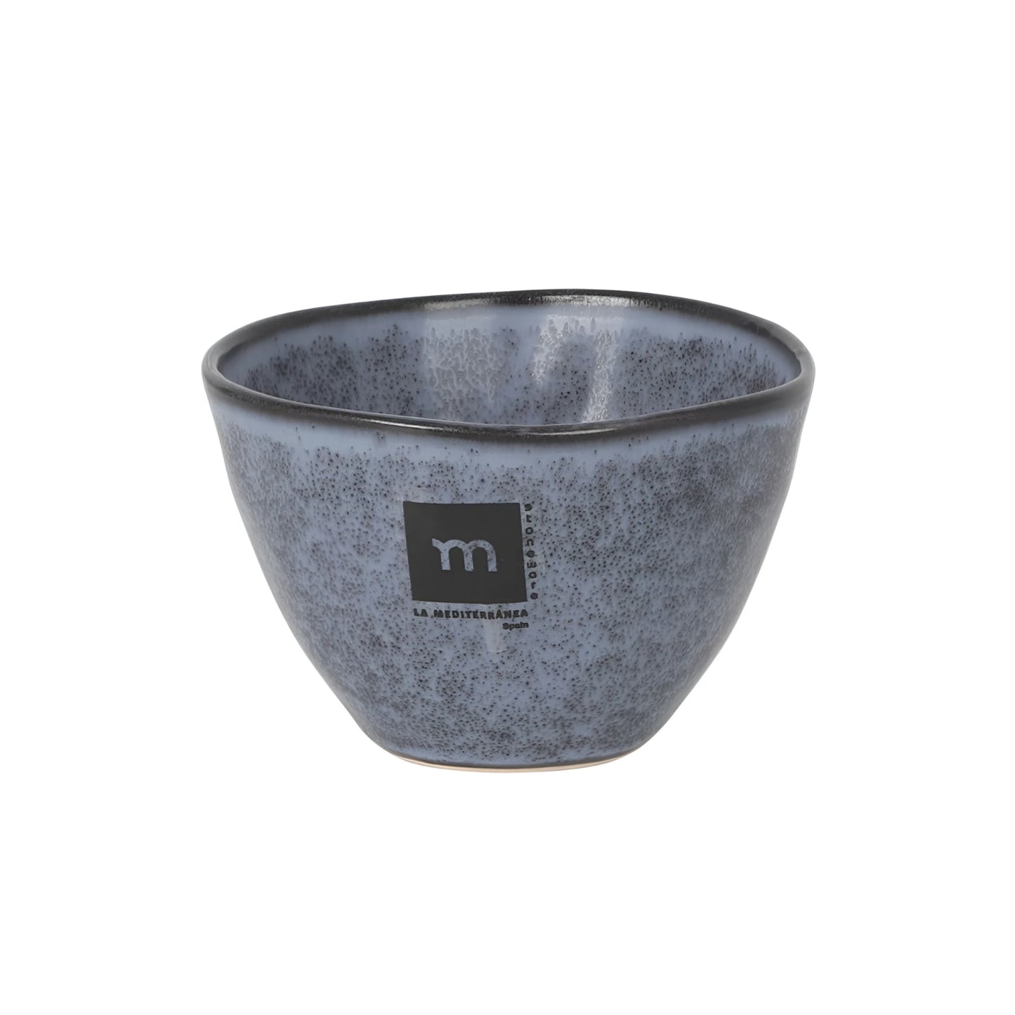 Gray speckled Nebula stoneware ramekin bowl with m logo, 250ml