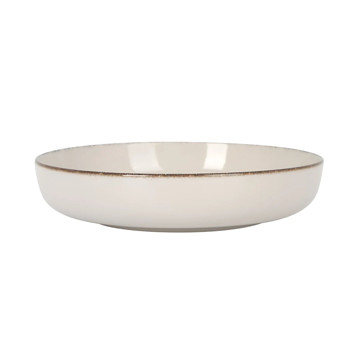 Nordic Anllo Ivory Glossy 23cm Pasta Bowl