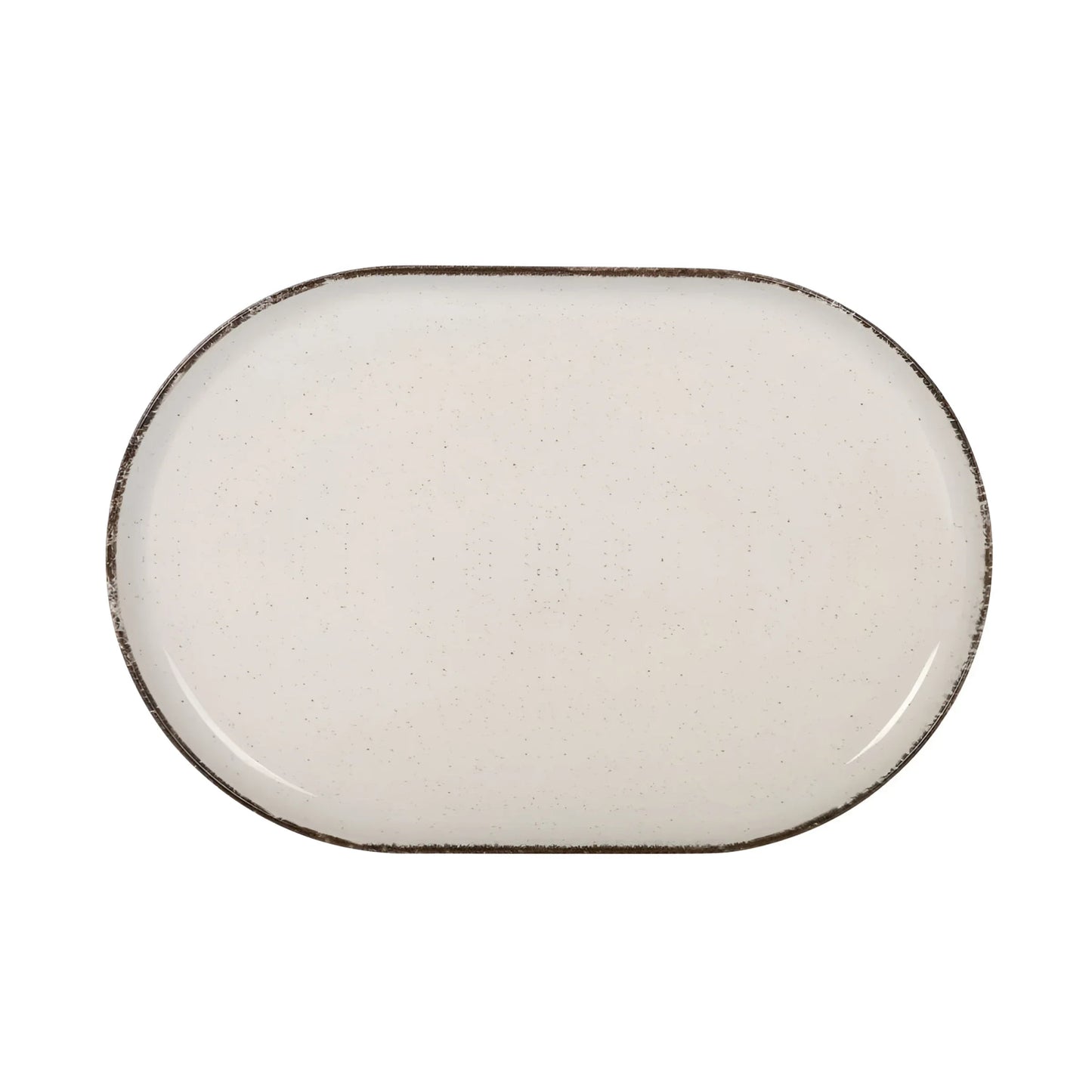 Nordic Anllo Ivory Glossy OVAL 30x20cm Dinner plate