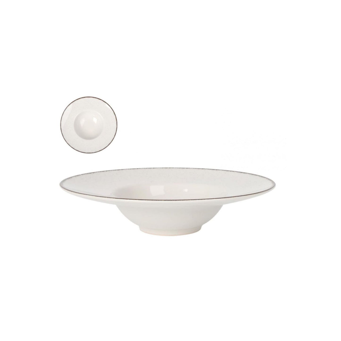 Nordic Anllo Risotto plate pasta bowl 28cm Stoneware
