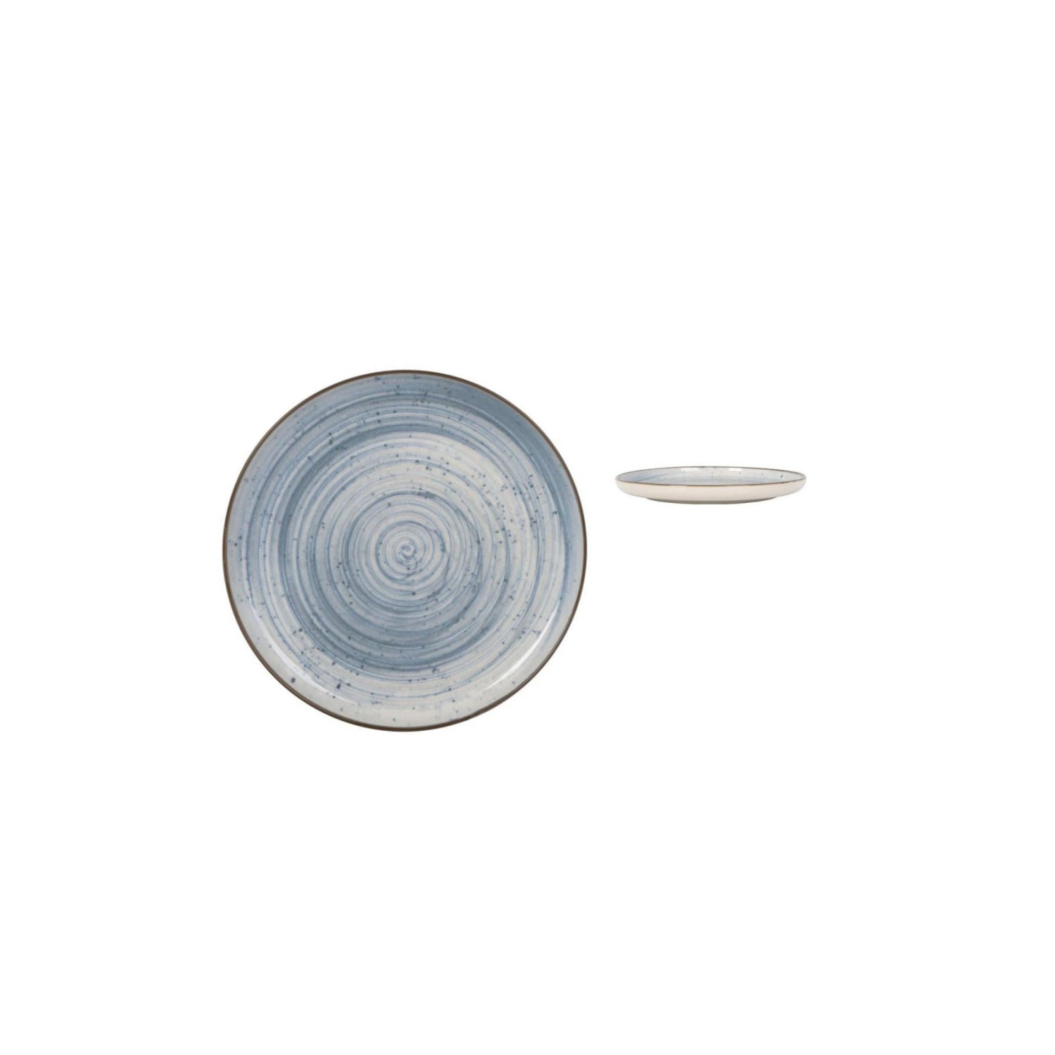 Nordic Swirl Glossy 25cm Dinner plates Stoneware