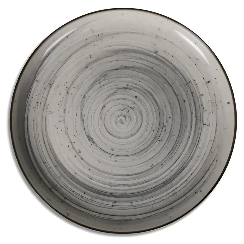 Nordic Vortex 12pcs Dinner set service dinner plates Stoneware