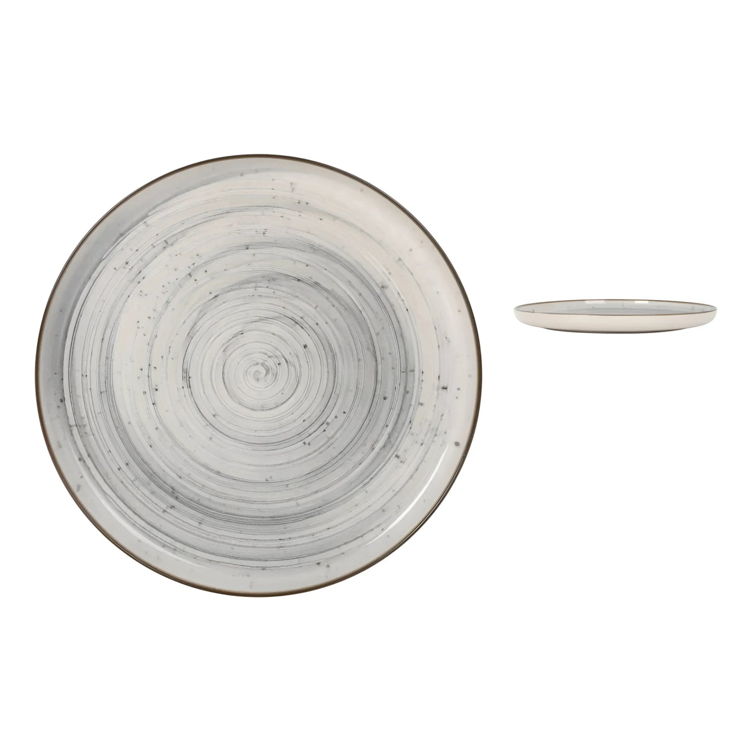 Nordic Vortex 32cm Dinner plate Under plate presentation plate dinner plate Stoneware