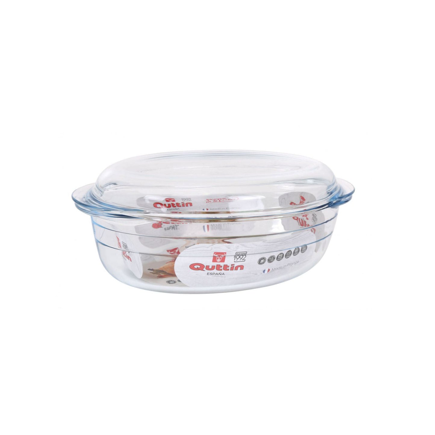Oven dish casserole with lid 4L Quttin - Oven casserole dish pan