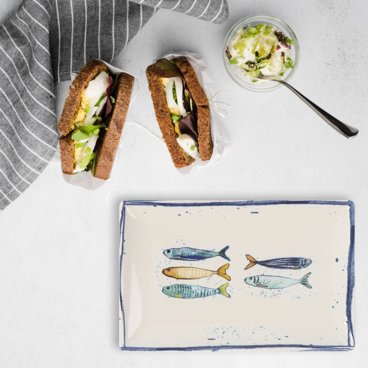 Peixe rectangular 30x20cm Dinner plates
