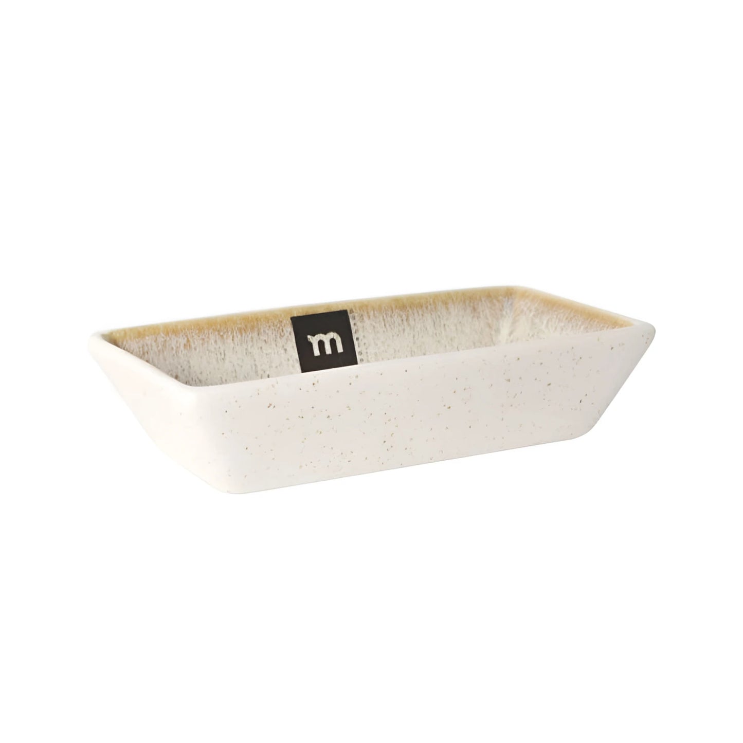 Pica Pica 13.8x7x3.3cm ramekin with speckled off-white exterior and beige interior