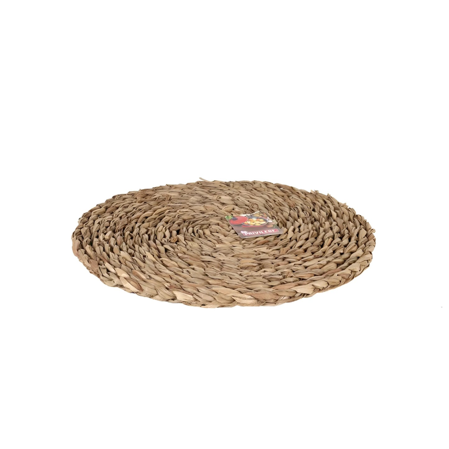 Round woven natural fiber placemat from Place Mat Wicker Round 30cm