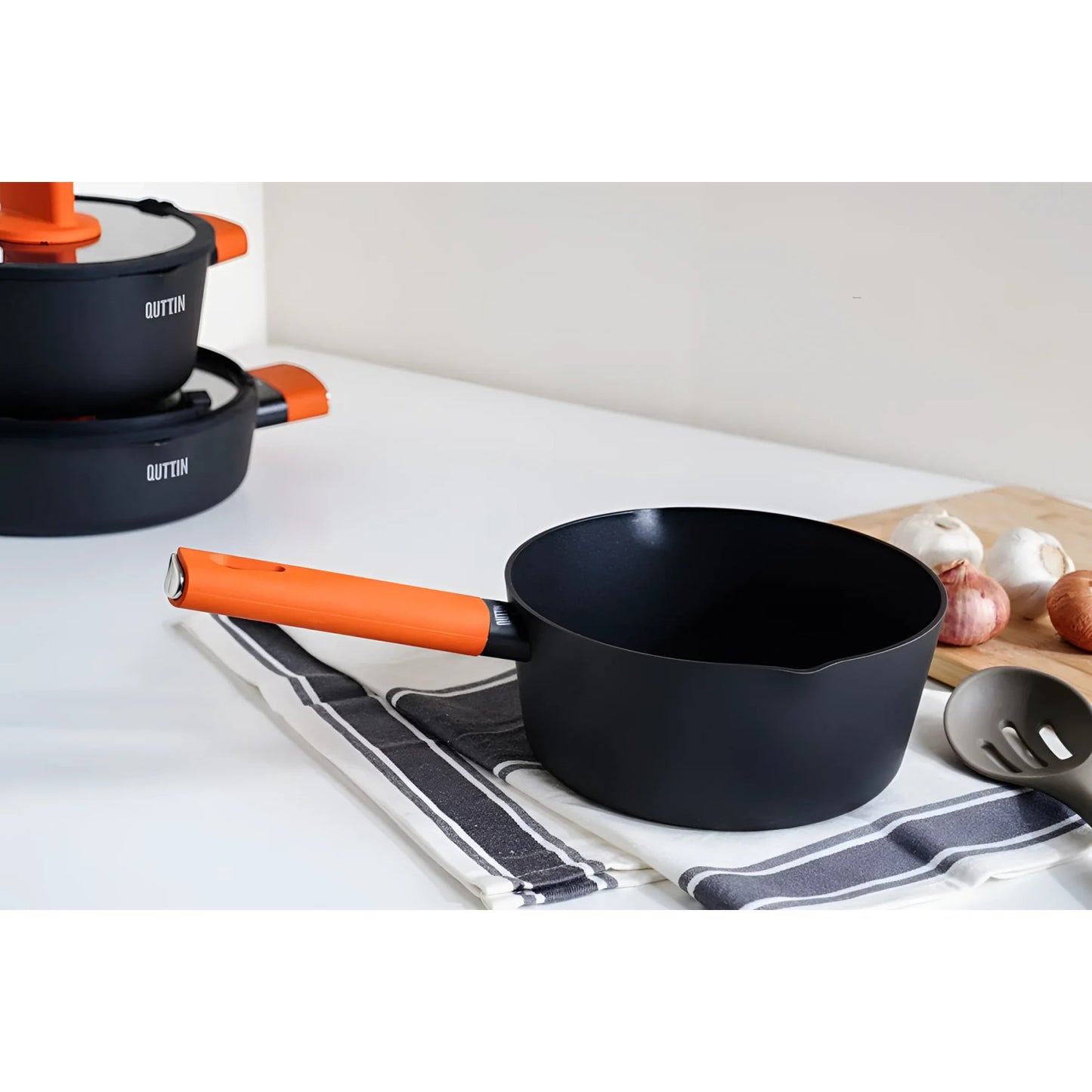 Quttin Gastro 16cm Saucepan Pressed Aluminium Non Stick Induction