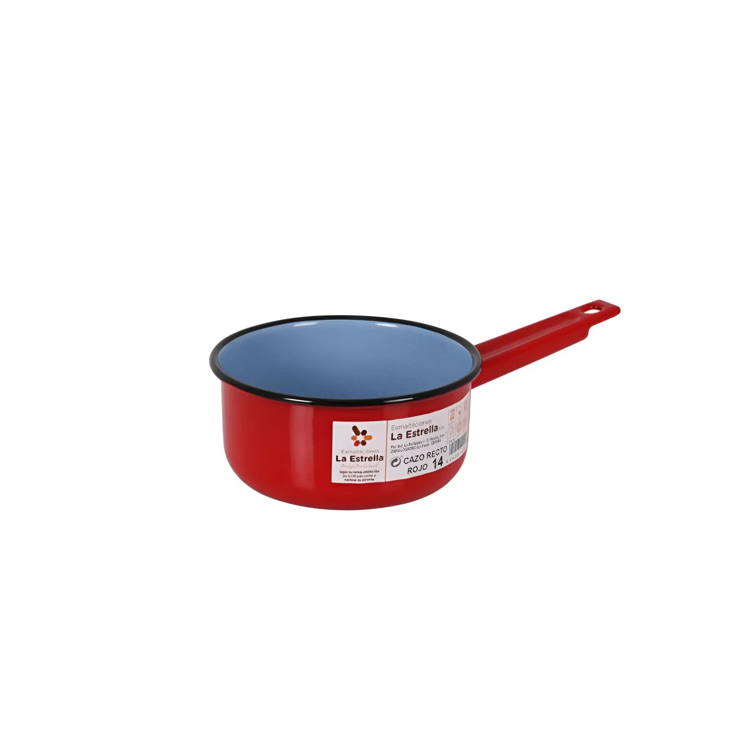 Red Saucepan Enameled Steel 14cm La Estrella