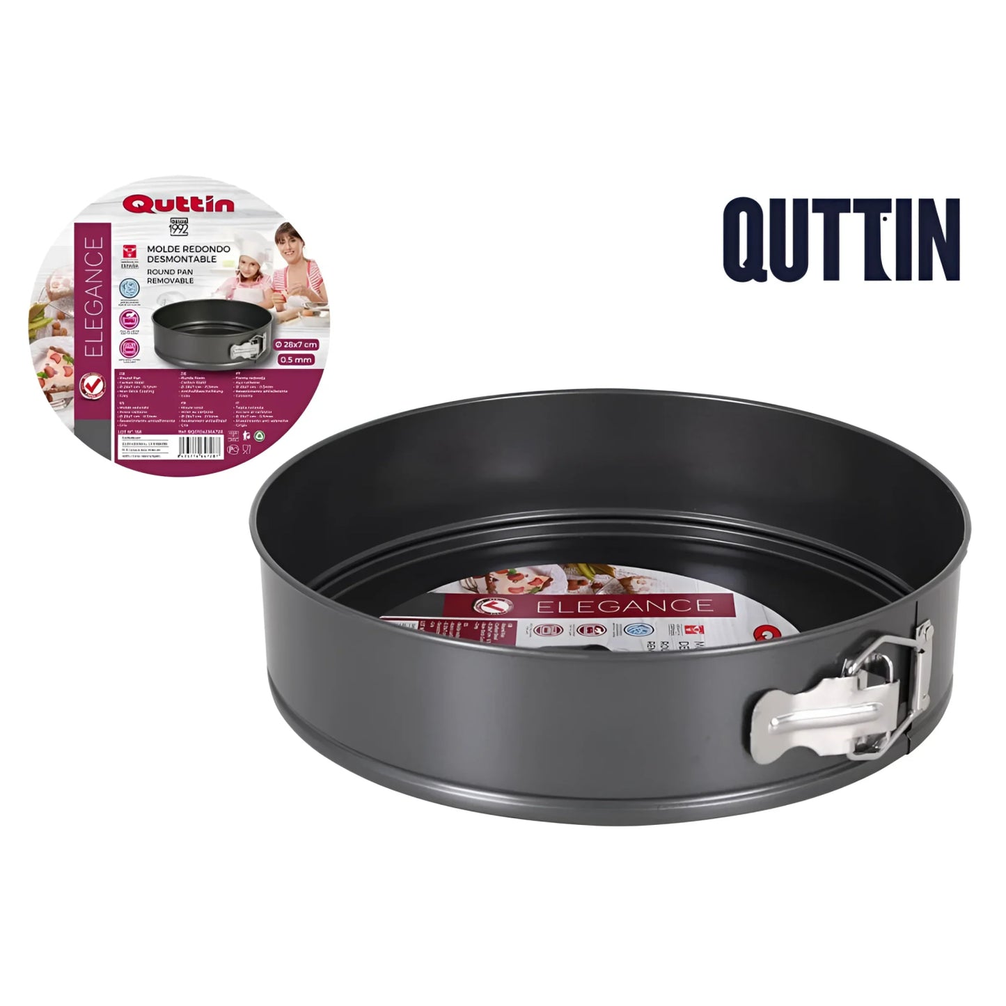 Round Cake Pan Tin Nonstick Removable Bottom Loose Base Baking Bakeware Mold 28cm - cake tin