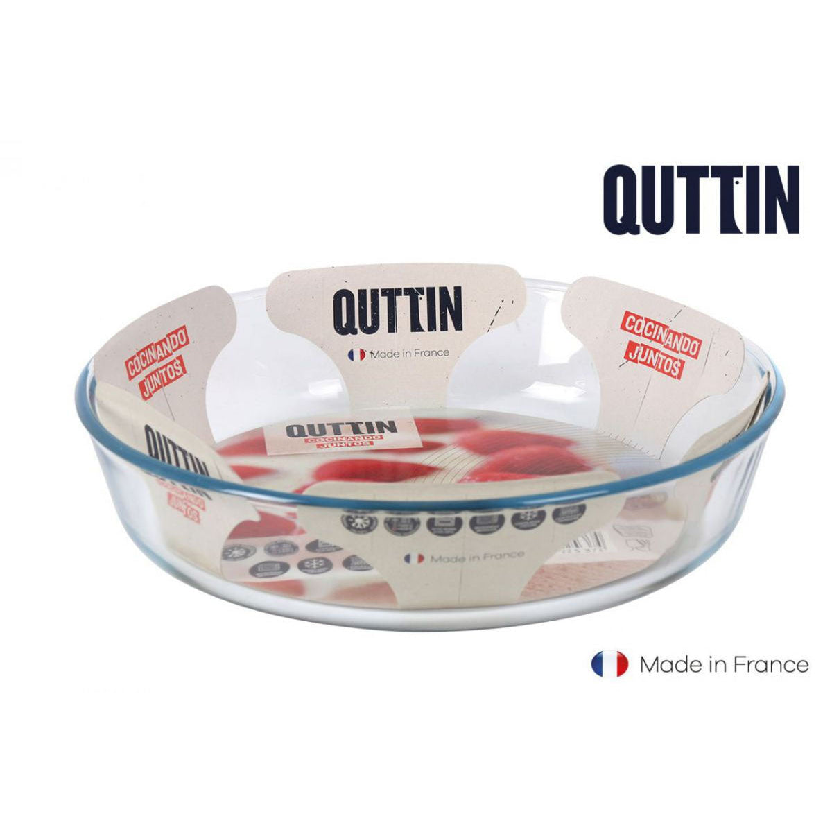 Round Oven dish Tin bakeware roasting 26cm / 2.2L Quttin
