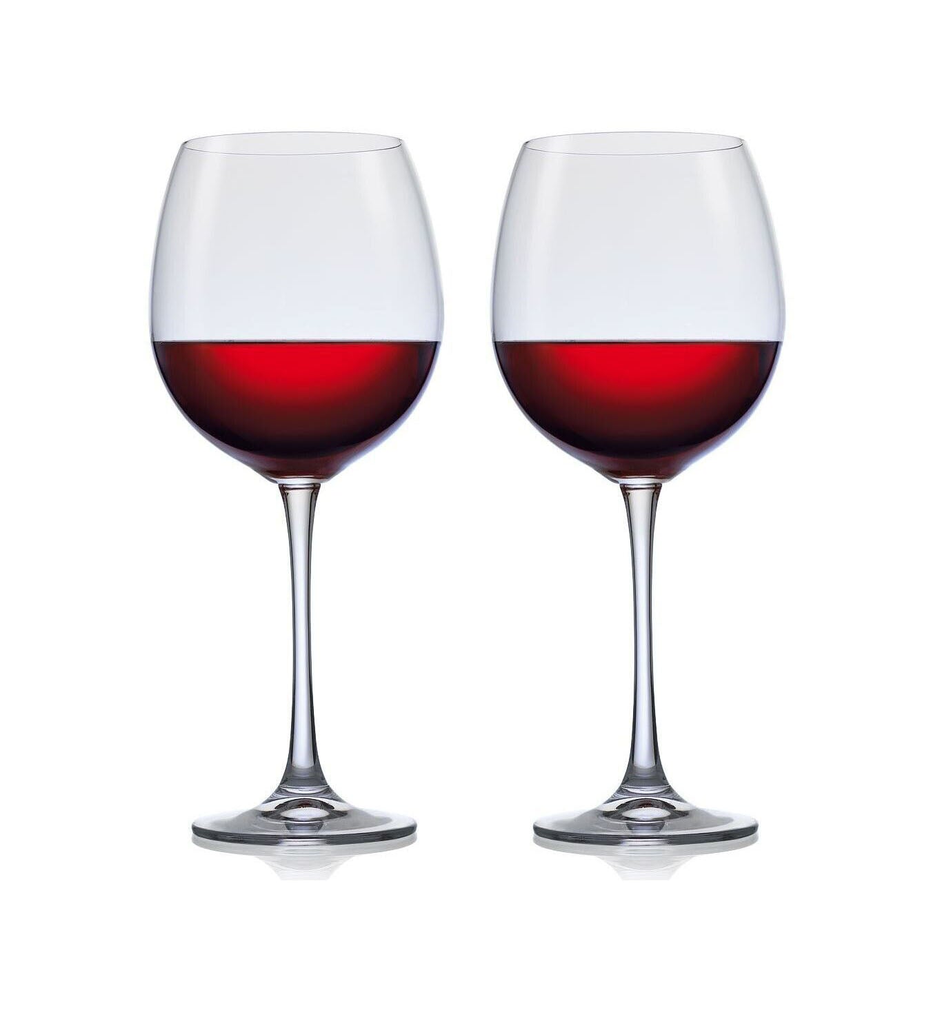 BOX 2 - XXL Giant RED Wine Glasses cup 850ml / 25.5 oz BALLON XXL Bohemia Crystal