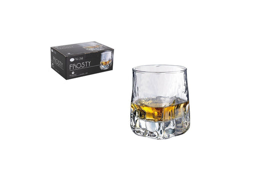 Frosty Whisky glasses tumblers drinking glasses rum spirits 330ml