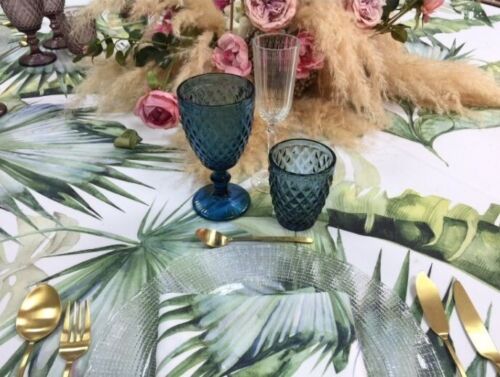 Sidari Blue red wine glasses 350ml diamond vintage