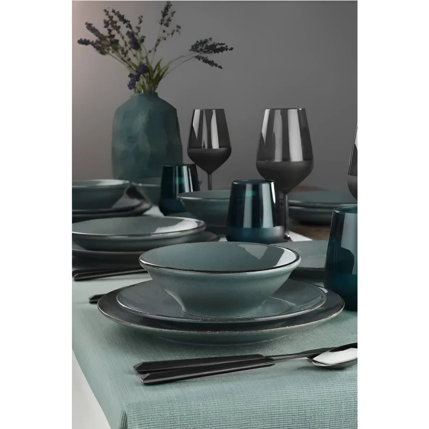 Salvora blue dinner plate 30cm Stoneware