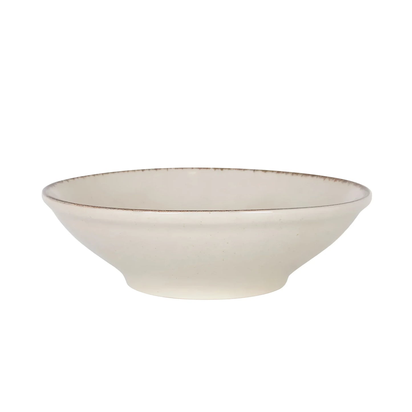 Salvora Ivory Salad bowl Pasta bowl Large 24cm Stoneware