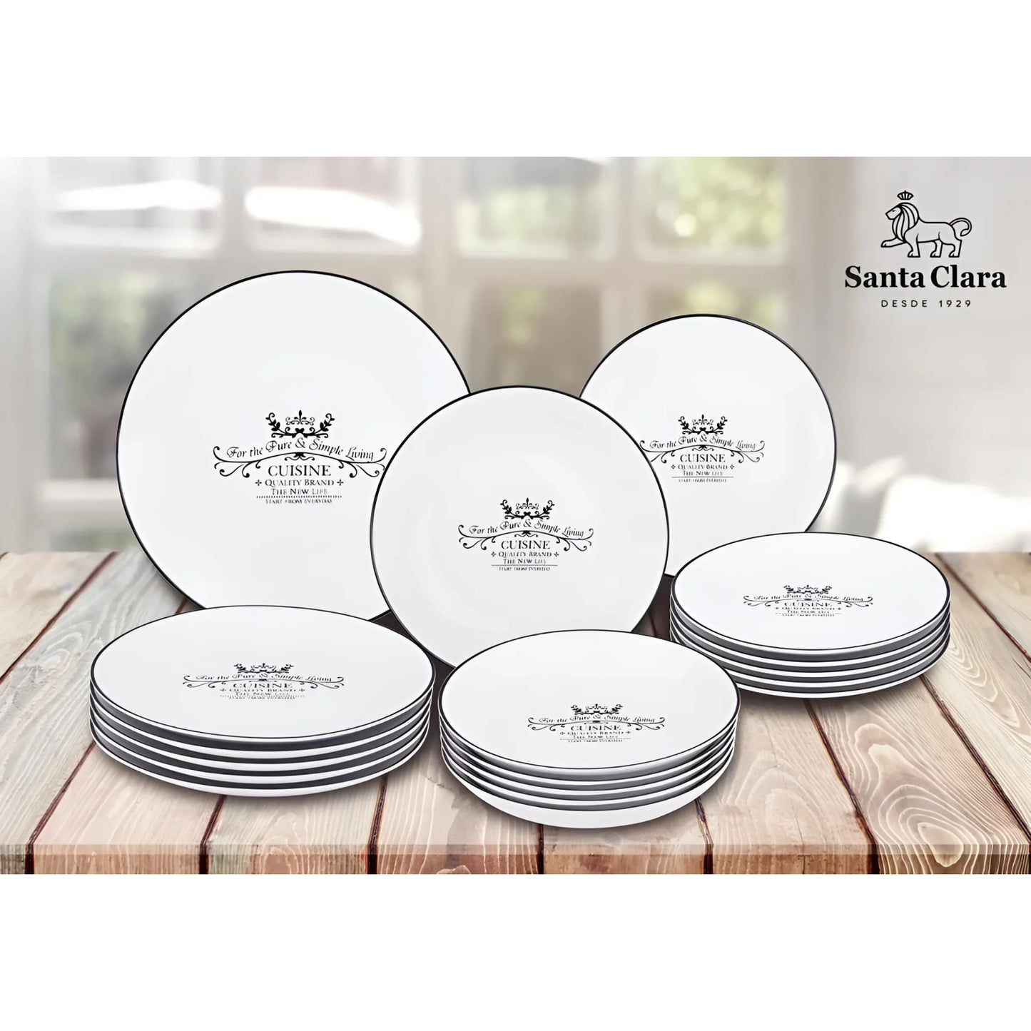 SANTA CLARA 18pcs Porcleain dinner set dinner plates CUISINE