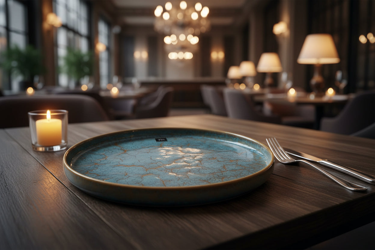 Scratch Blue 26.5cm Dinner plate Stoneware