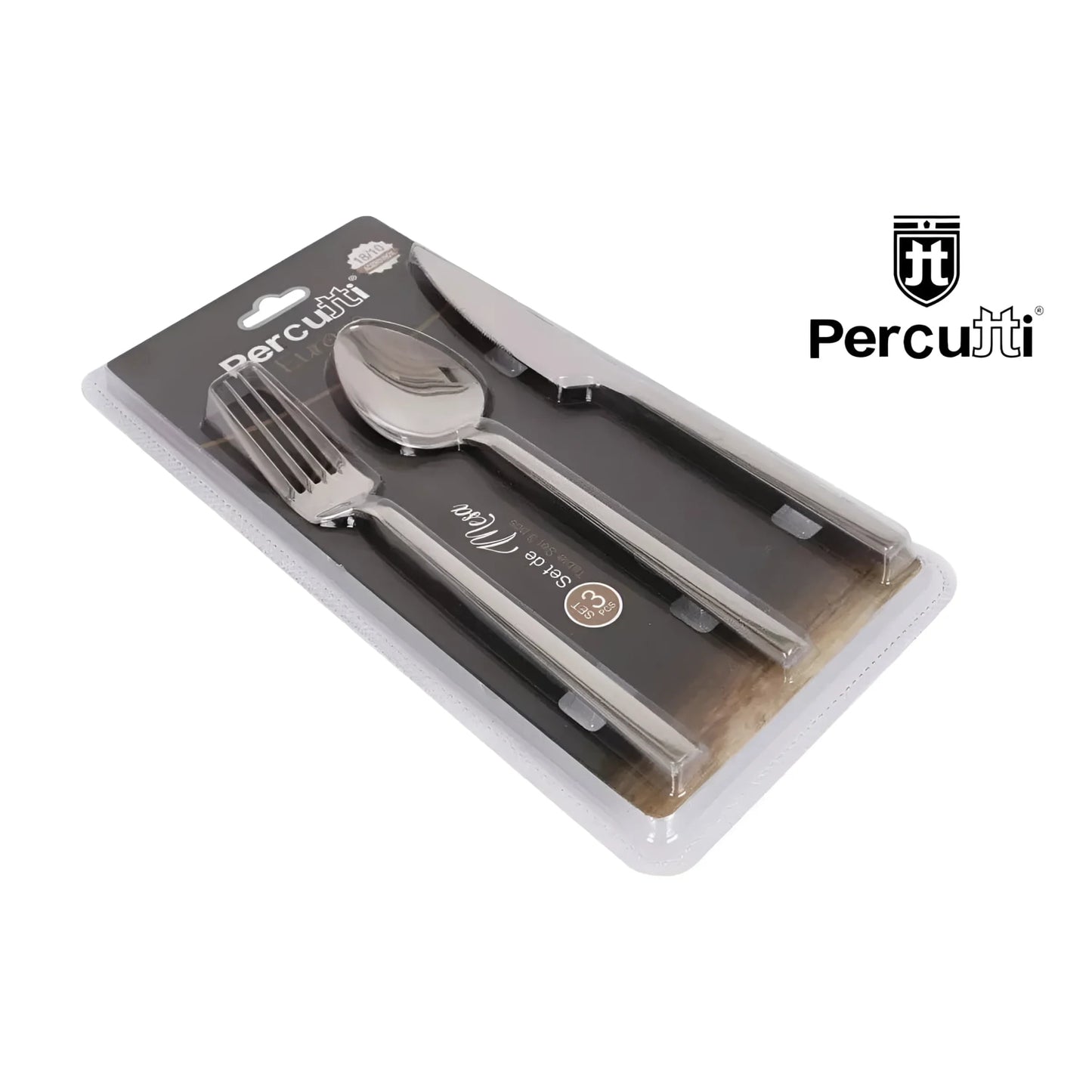 Set of 3 - Quality Cutlery Set Percutti