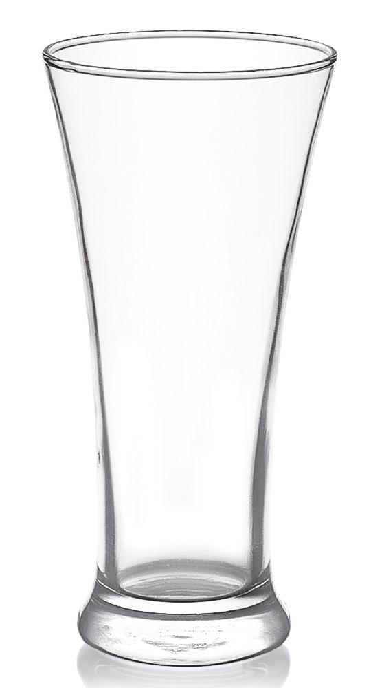 Empty clear glass Pilsner or beer vase from Shogun 300ml Highball beer cocktail glasses