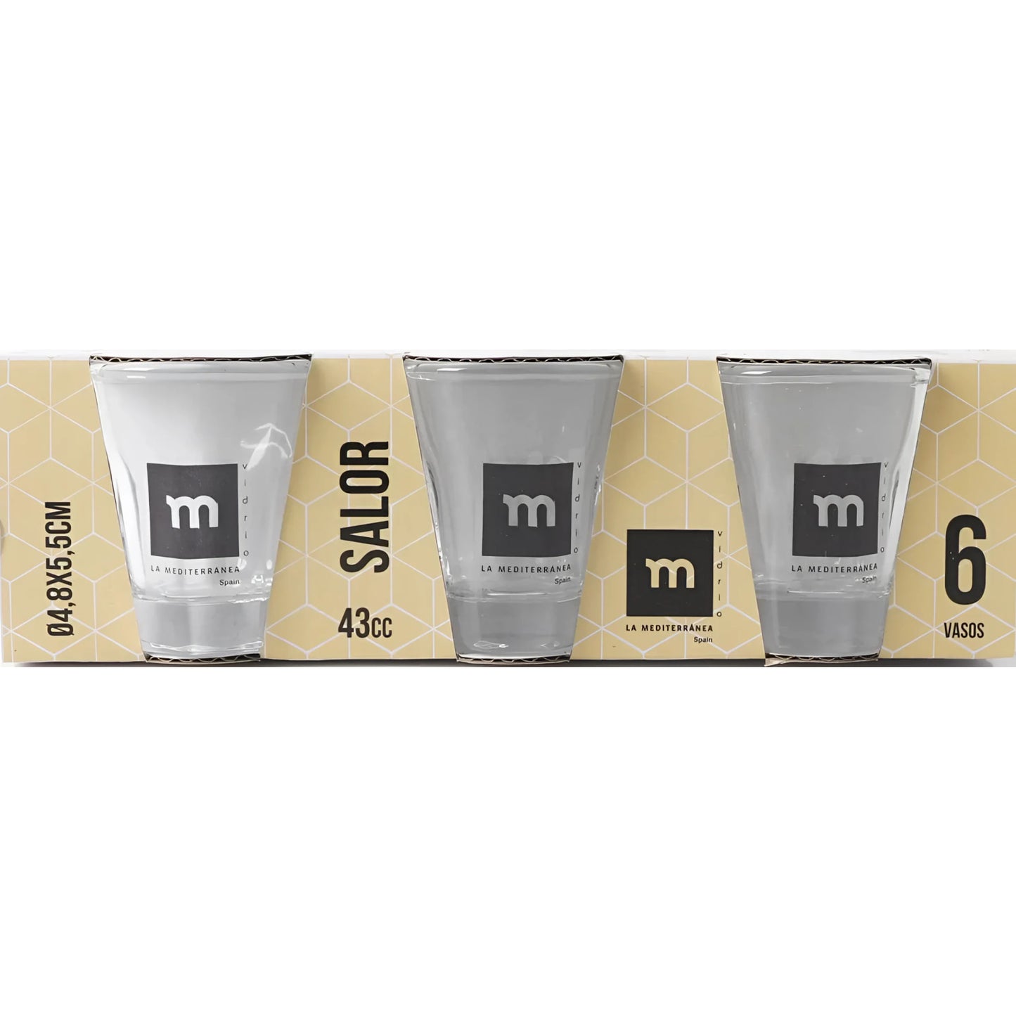 Shot glasses 43ml SALOR pack of 6