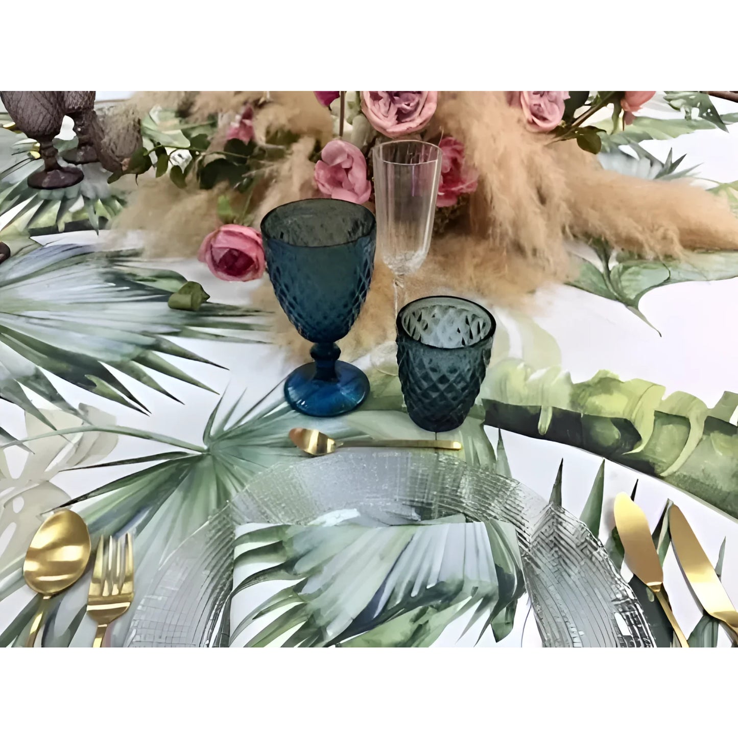 Sidari Blue red wine glasses 350ml diamond vintage