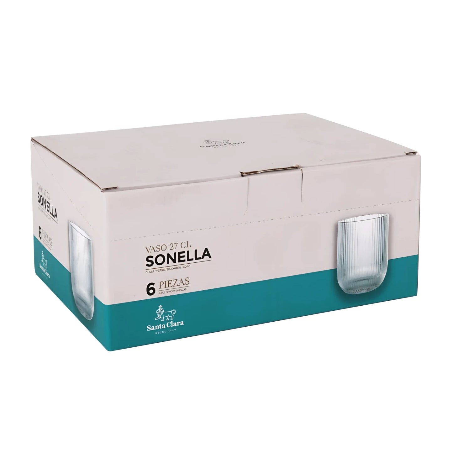 Sonella Clear drinking glasses 270ml