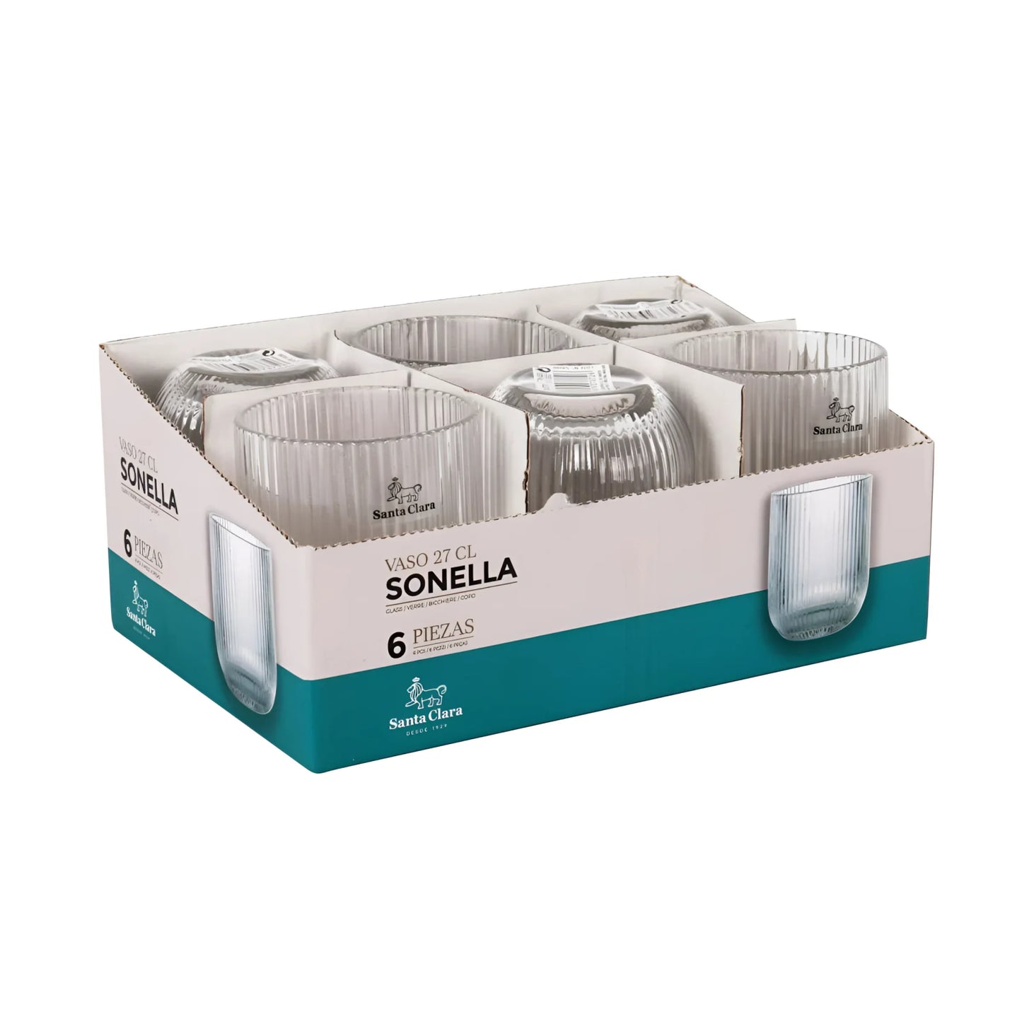 Sonella Clear drinking glasses 270ml
