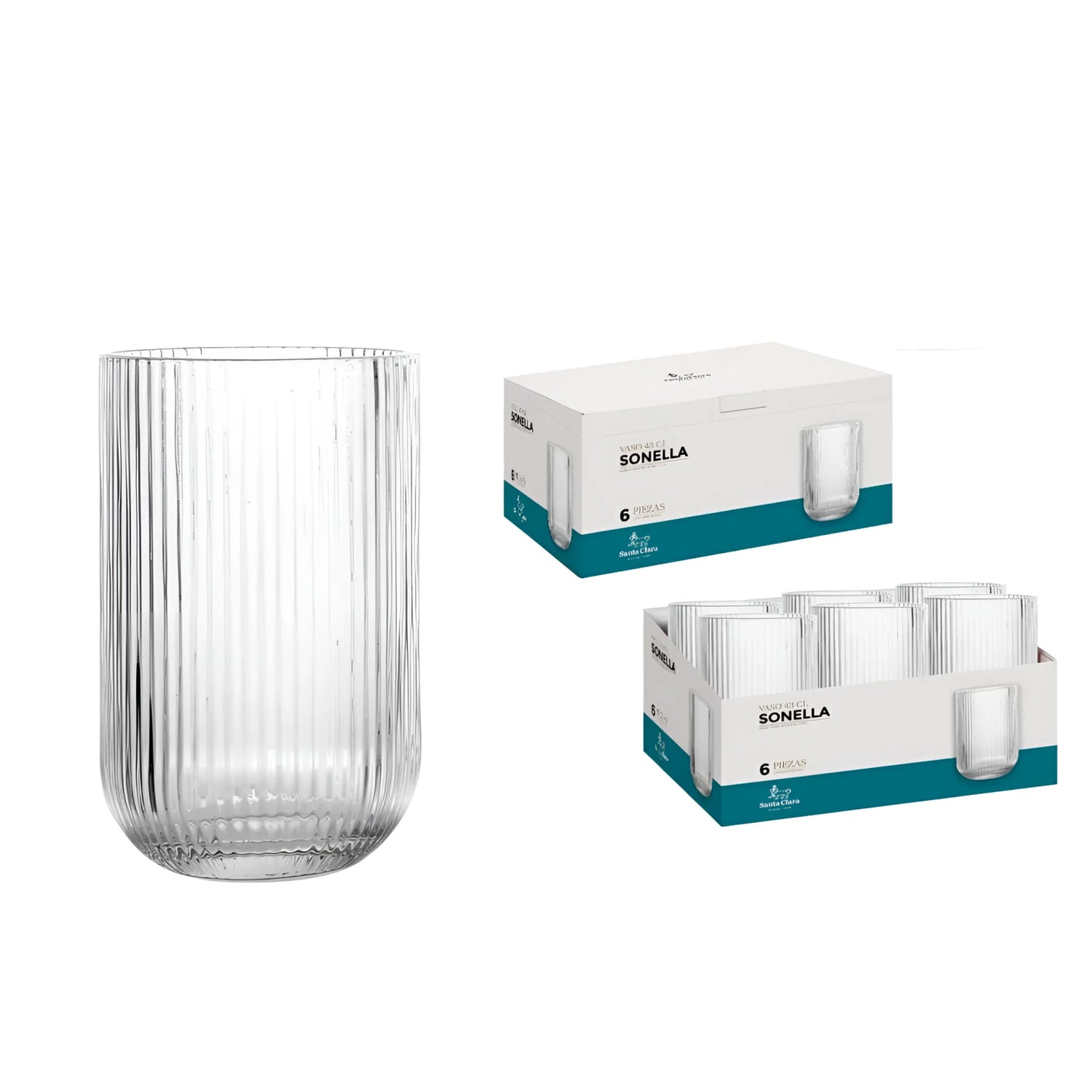 Sonella Clear Highball drinking glasses 430ml
