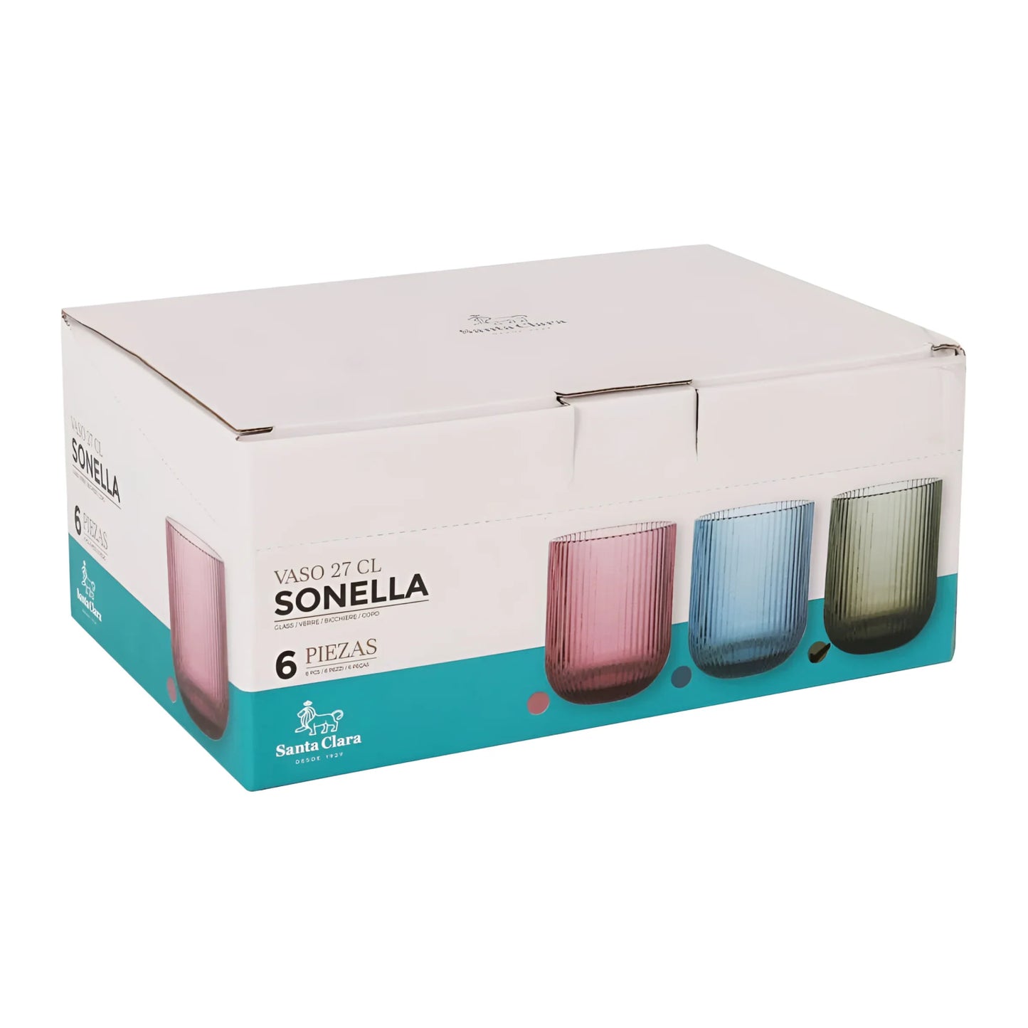 Sonella Green drinking glasses 270ml