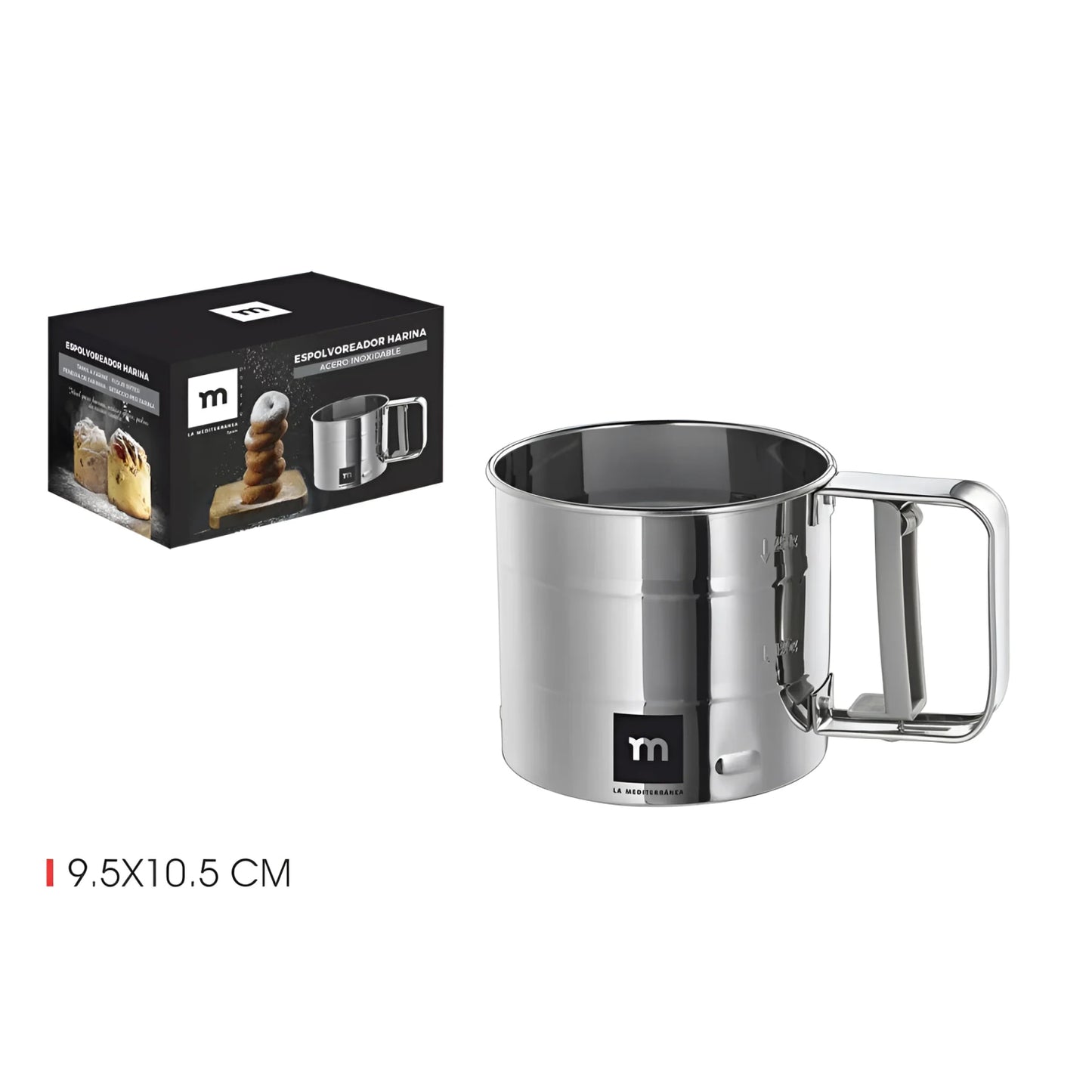 Stainless Steel Flour Shaker 9.5x10.5cm