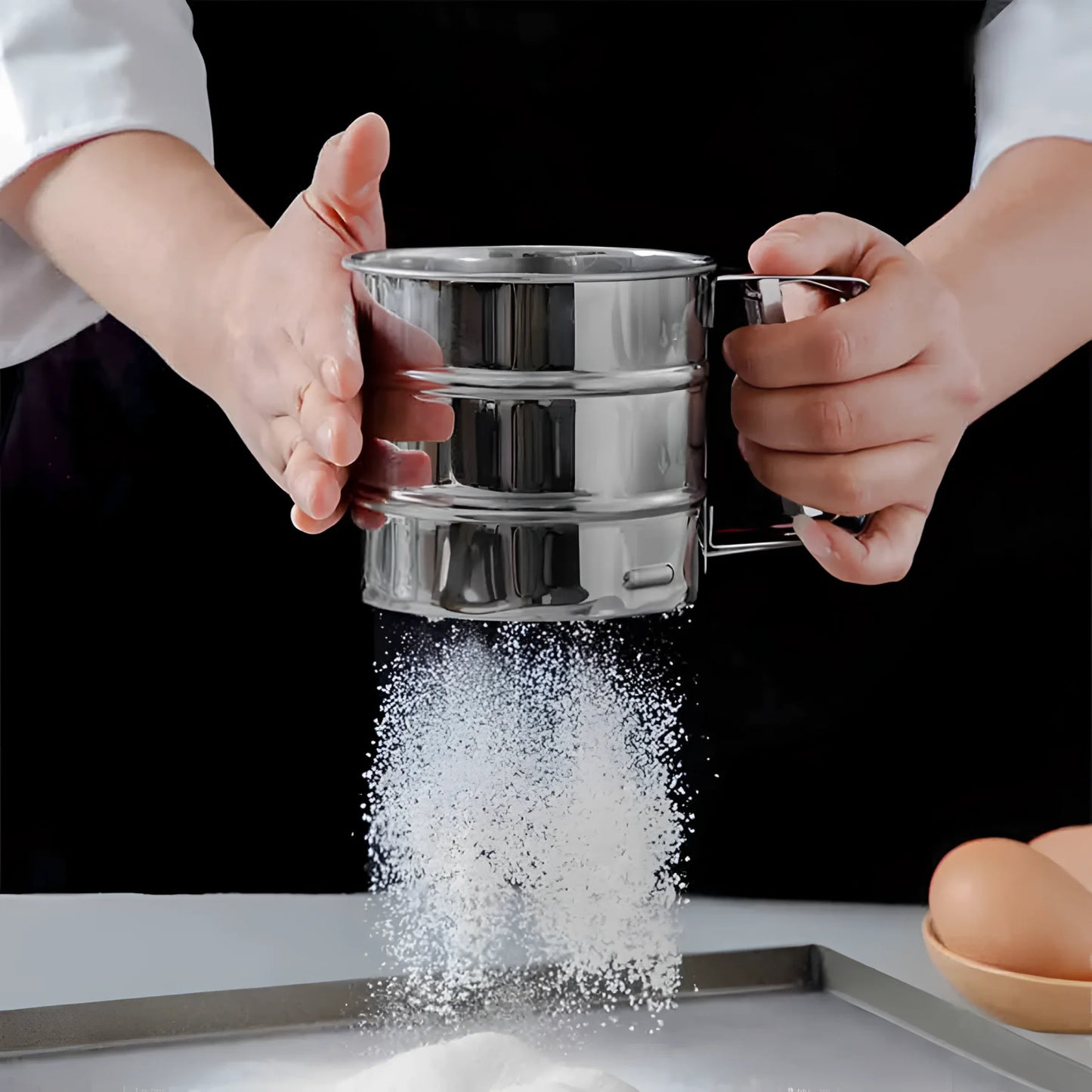 Stainless steel Flour Sprinkler 9.5X10.5CM QUTTIN