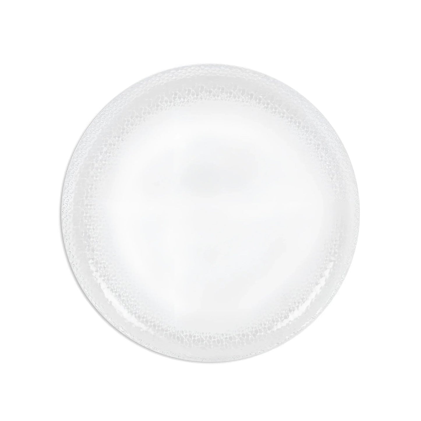 Tuana 27cm Dinner plates hand made glass Clear glass