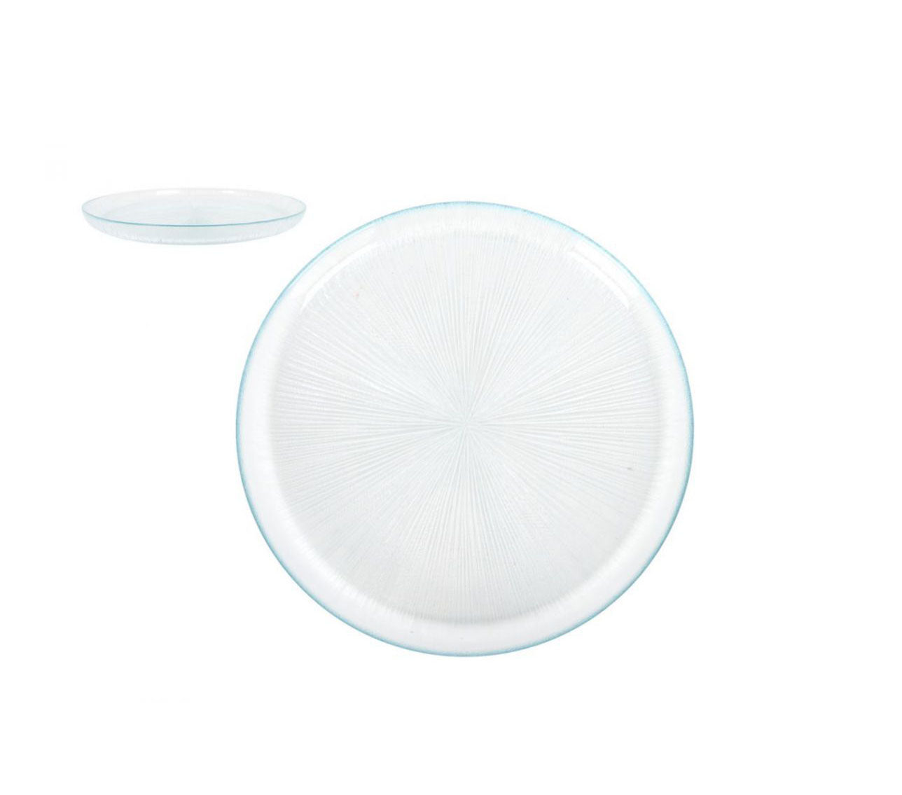 Venezia 28cm glass Dinner plate