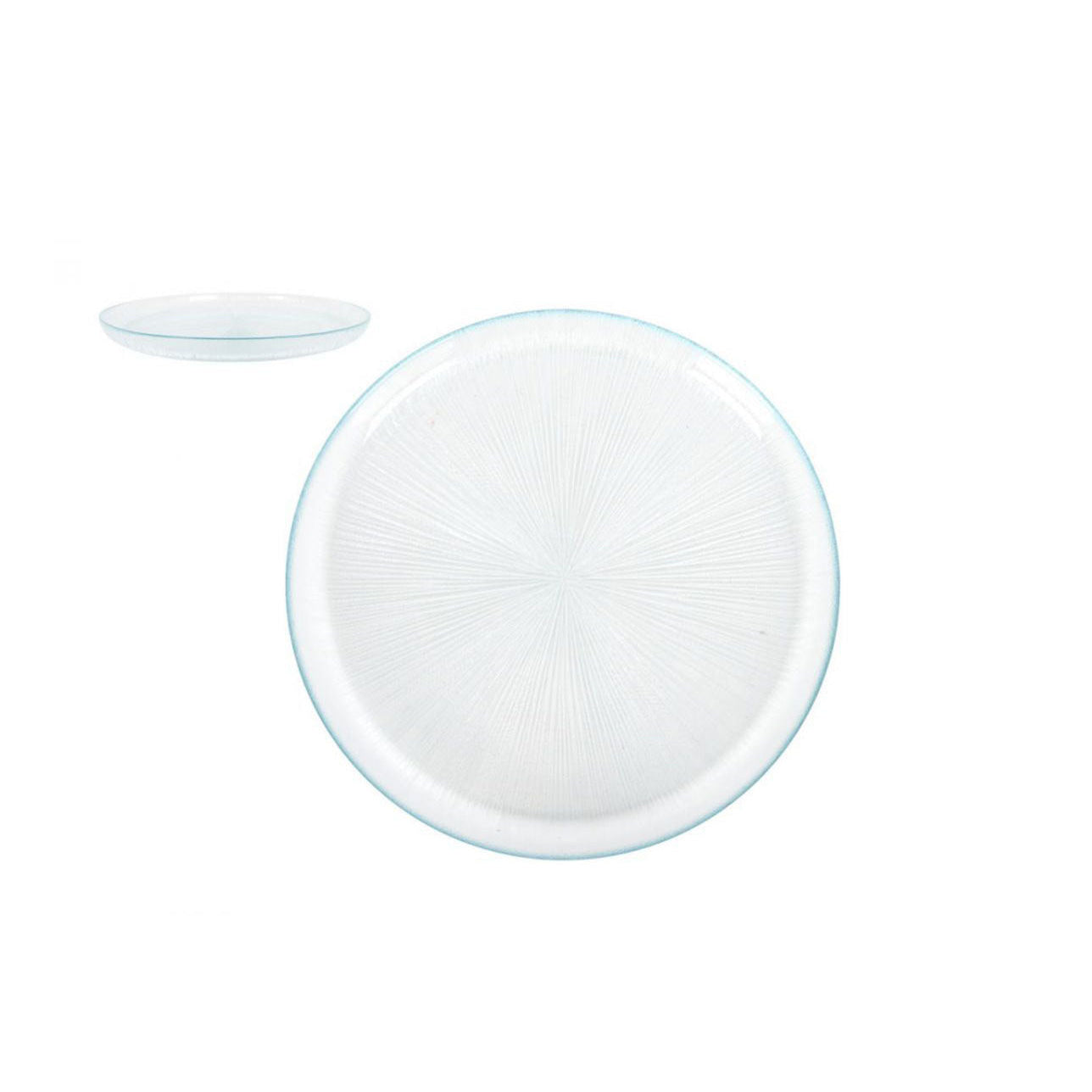 Venezia 28cm glass Dinner plate