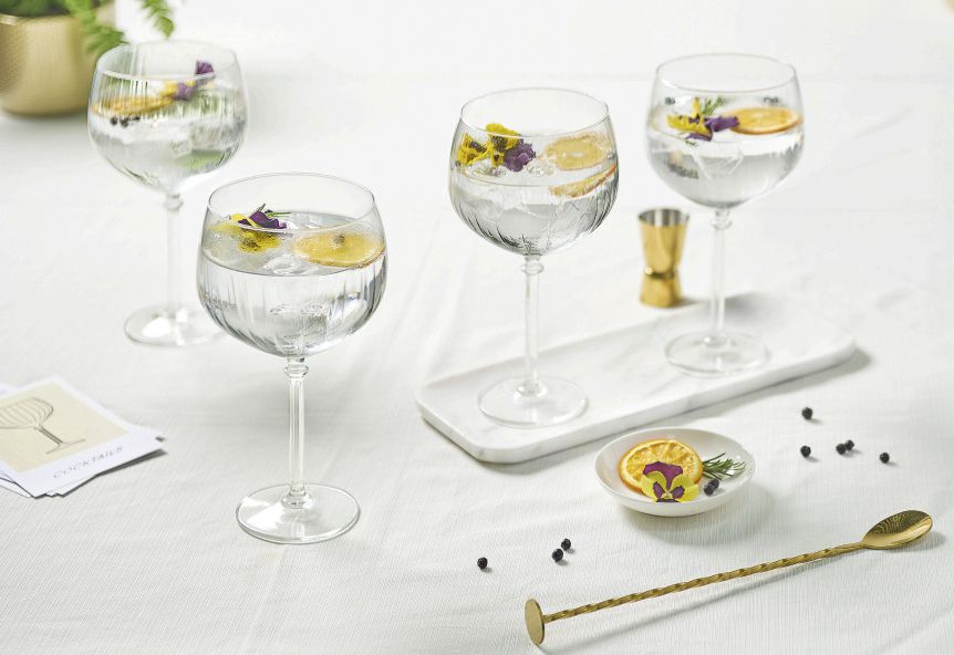 Vintage Gin Tonic Cocktail Glasses 650ml Vintage Royal Leerdam