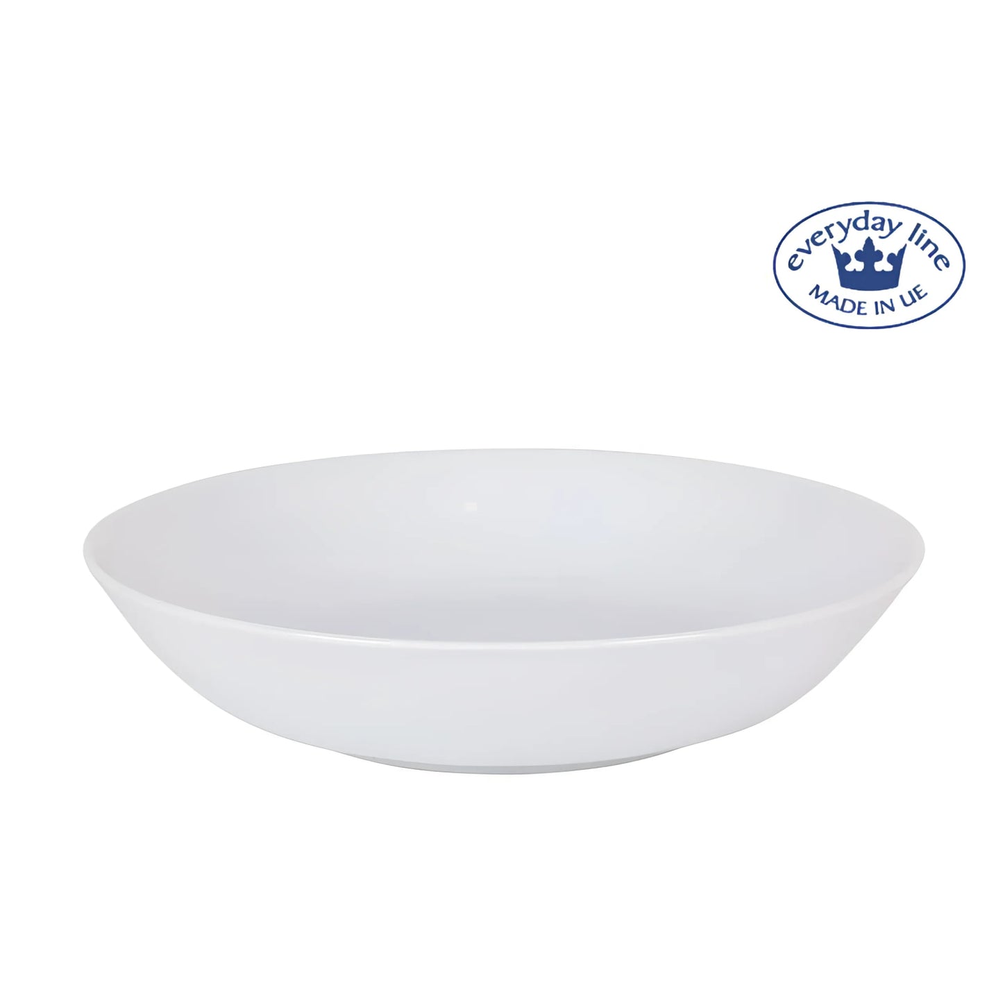 White porcelain soup dinner plates salad pasta bowls 21cm Everday Line