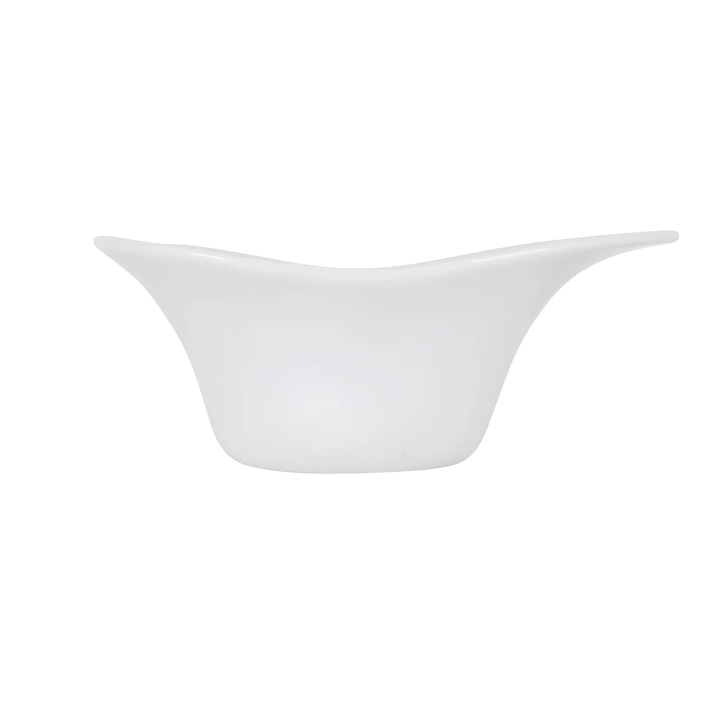 Yummy White porcelain salad bowl 18.4x13x7.3cm