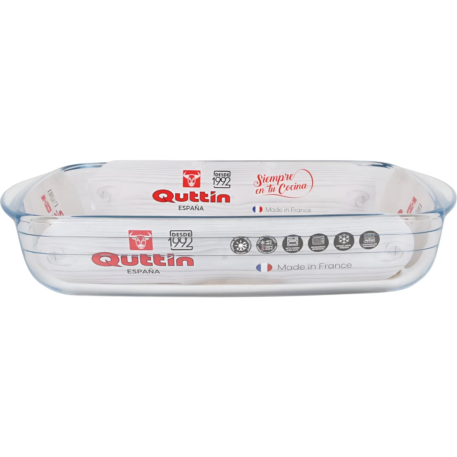 1L rectangular Glass Oven Baking Lasagne tin roasting tray dish