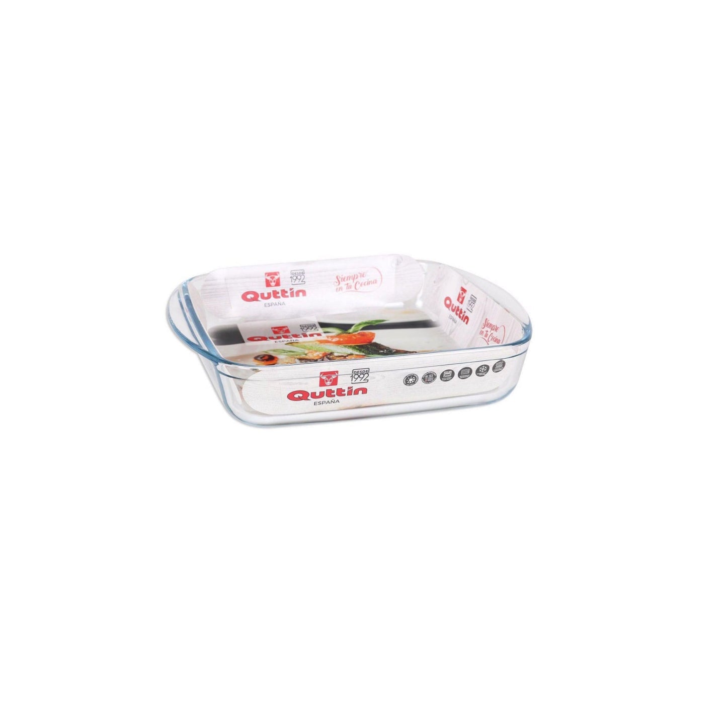 1L rectangular Glass Oven Baking Lasagne tin roasting tray dish