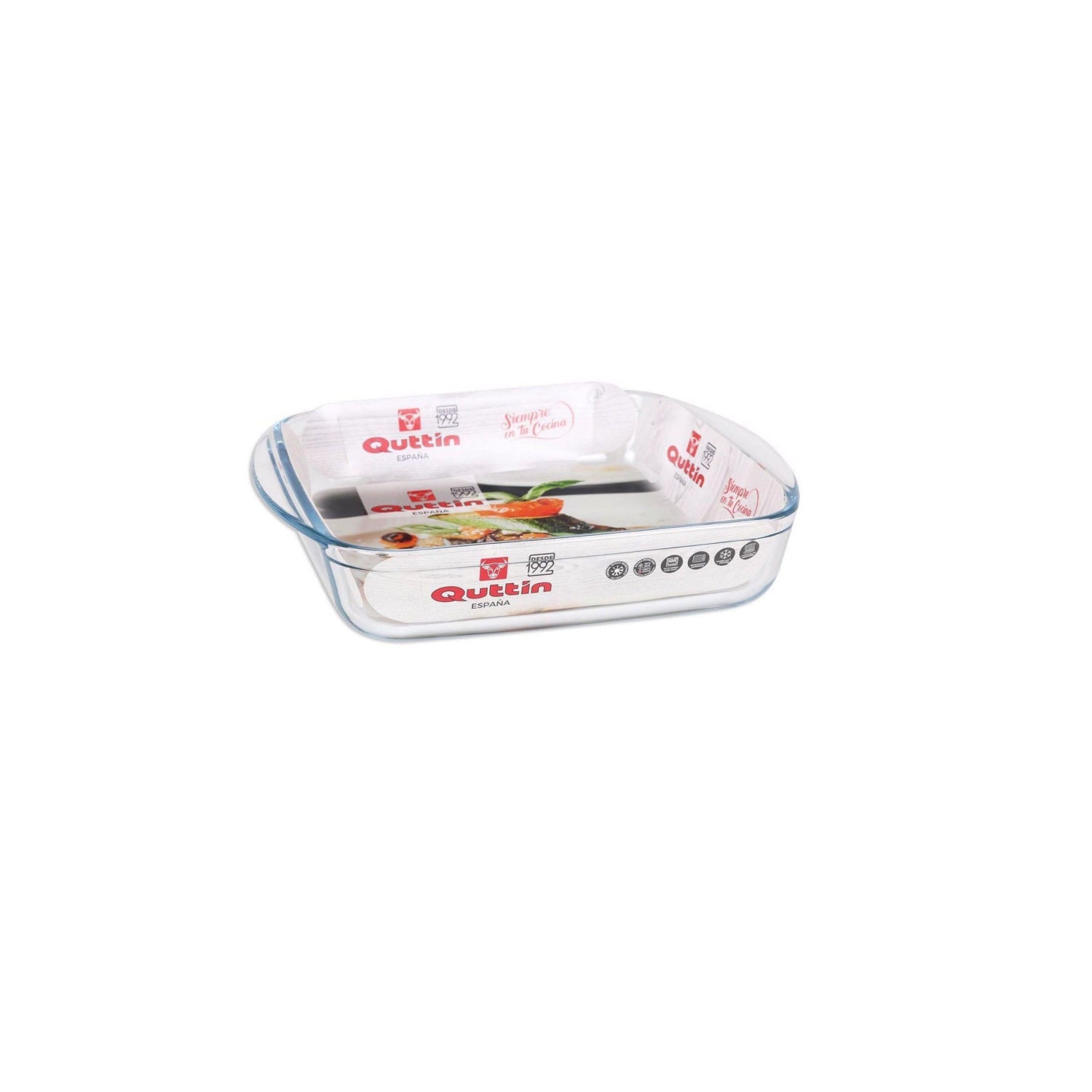 1L rectangular Glass Oven Baking Lasagne tin roasting tray dish