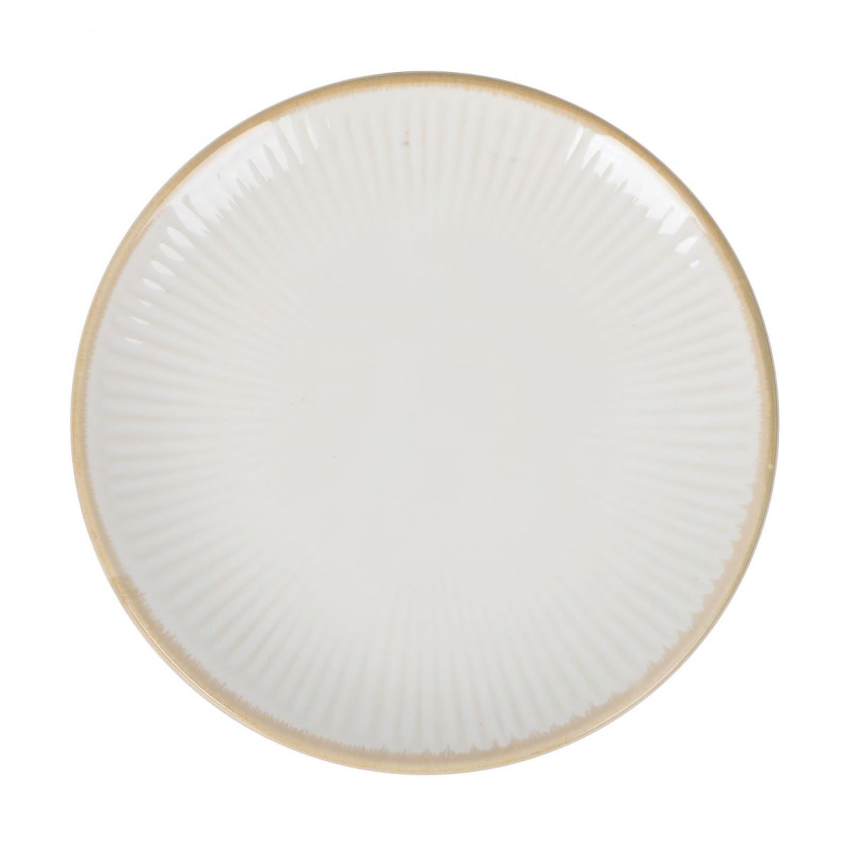 Milky Cream 27.6cm Dinner plate Vintage Stoneware