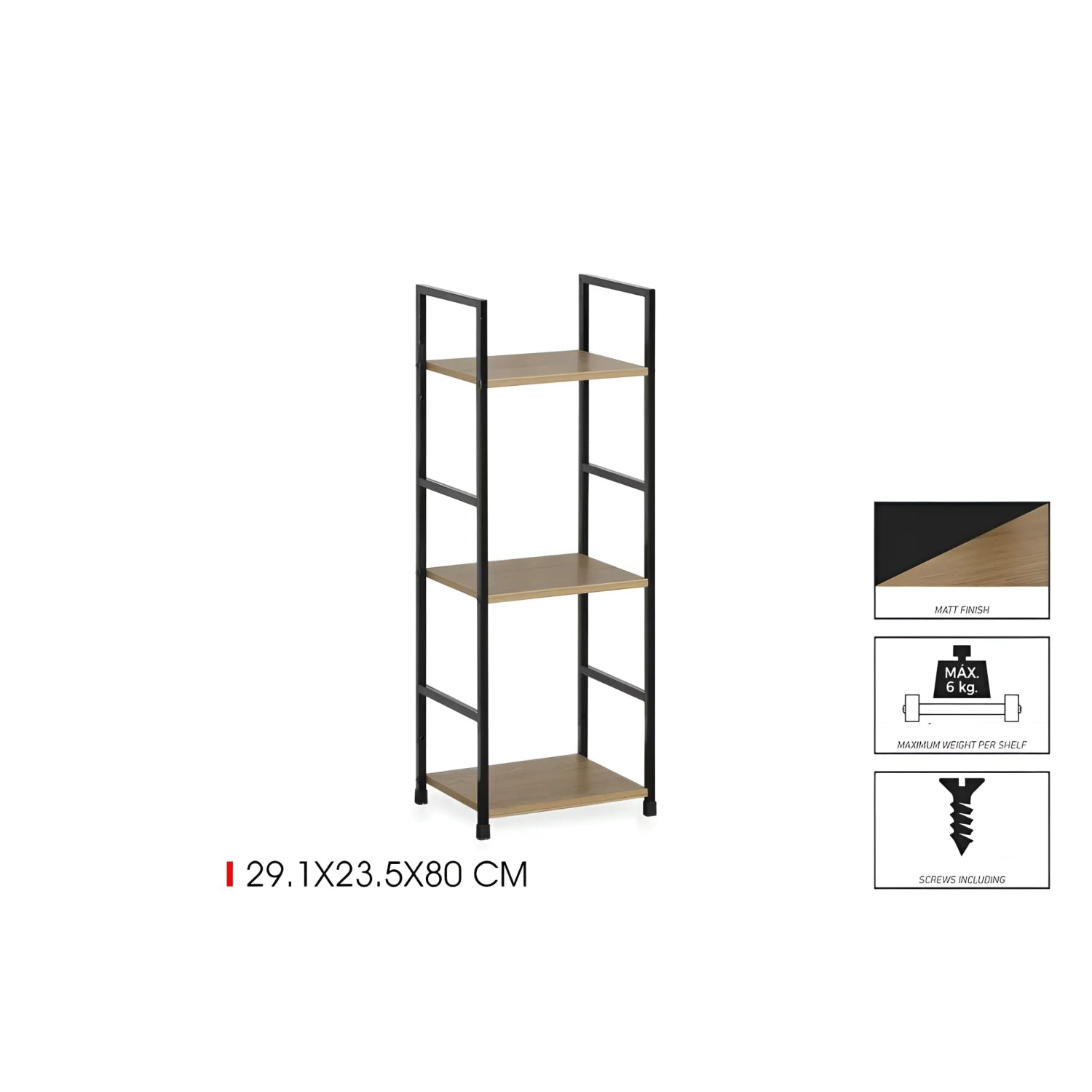 3 Tier Multipurpose Shelf Freestanding Wooden Rack Organiser Kitchen bedroom bathroom unit