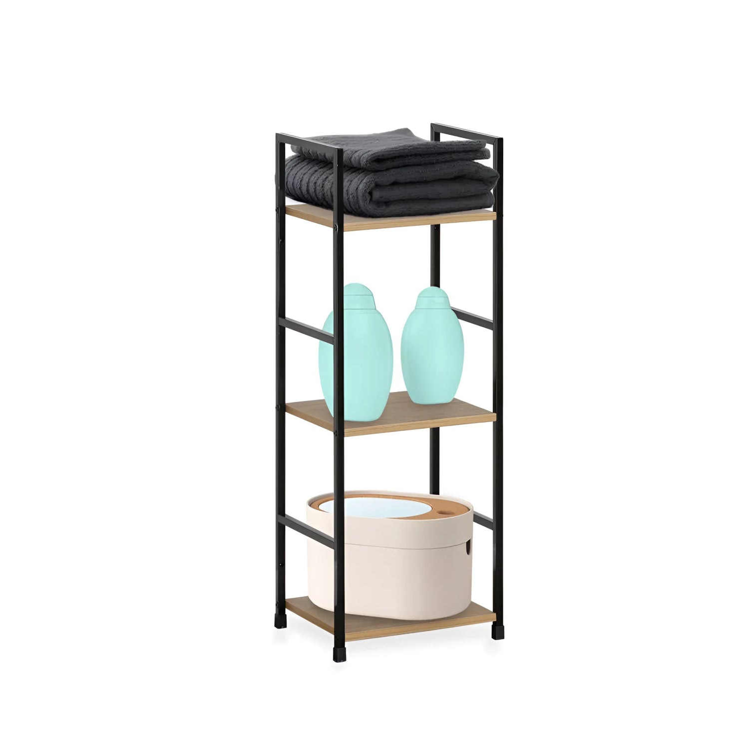 3 Tier Multipurpose Shelf Freestanding Wooden Rack Organiser Kitchen bedroom bathroom unit