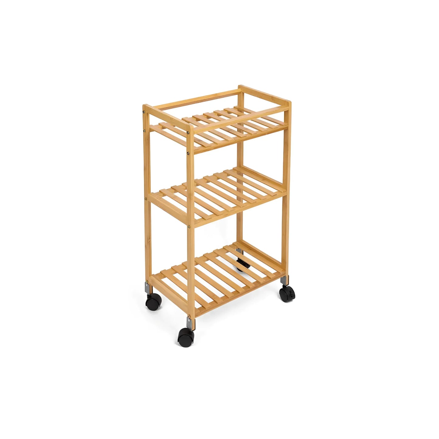 3 Tier Vegetable Shelf Freestanding Wooden Rack Organiser Kitchen unit