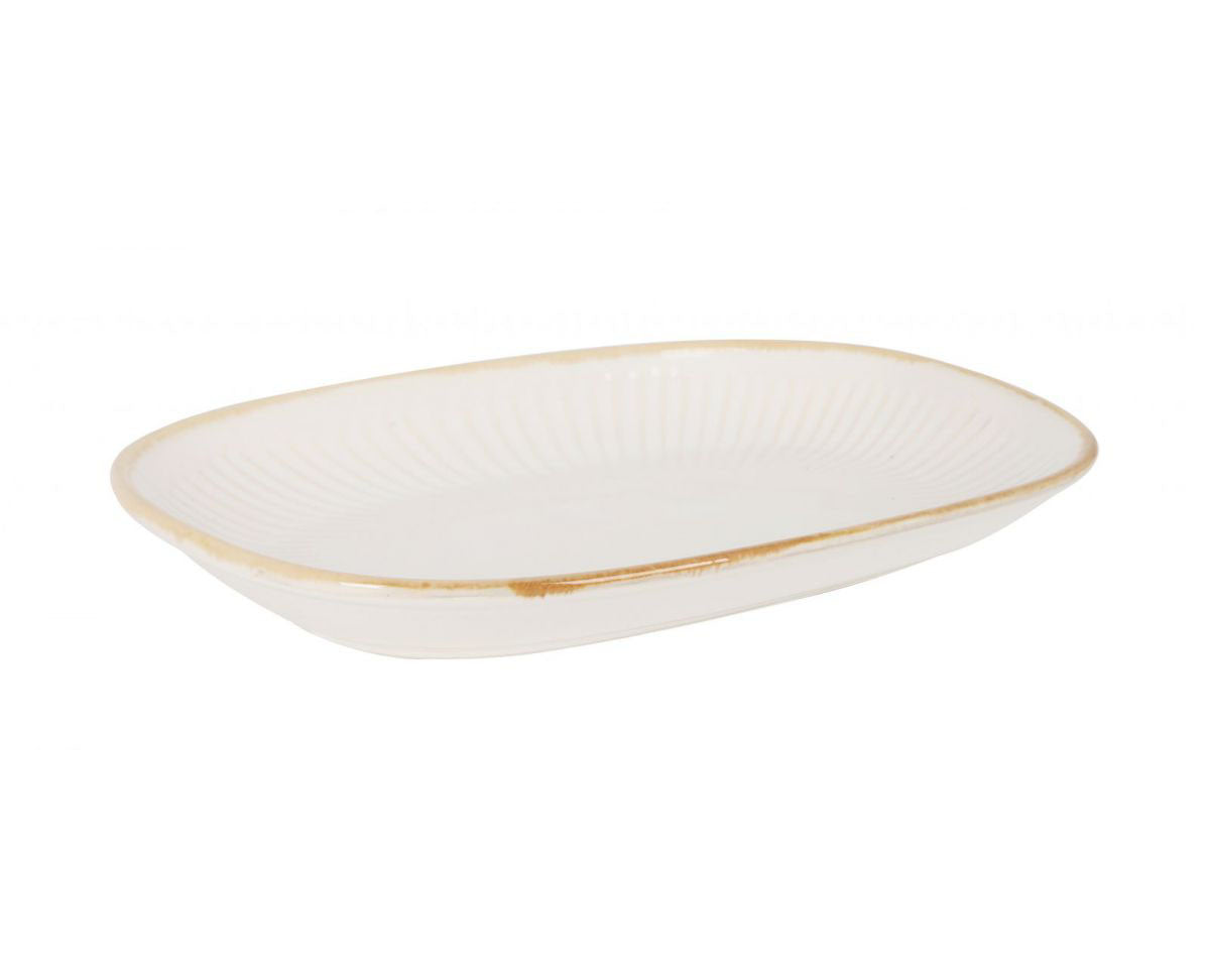 Milky Cream Rectangular dish bowl tapas plate 30x17.5x3.2cm